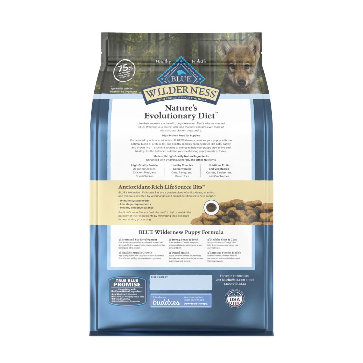 Blue Buffalo Wilderness Chicken & LifeSource Bits Dry Puppy Food; image 2 of 2