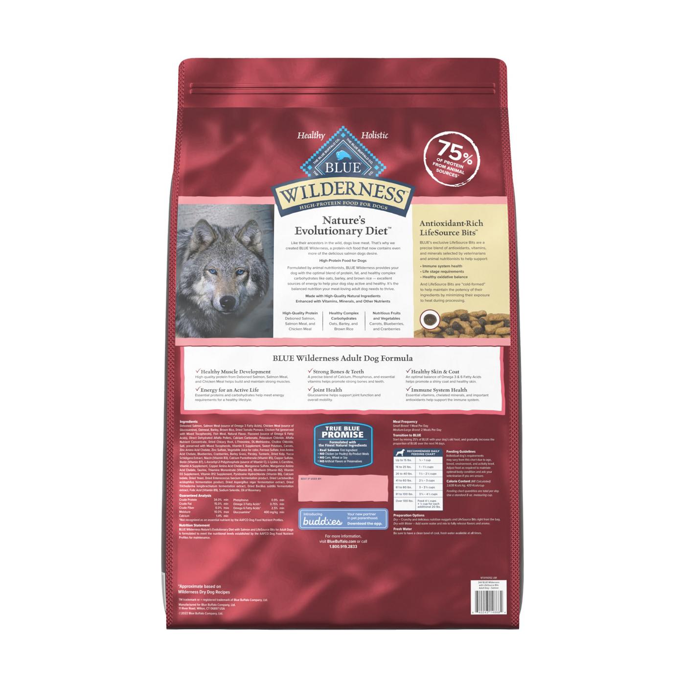 Blue Buffalo Wilderness Salmon & LifeSource Bits Adult Dry Dog Food; image 2 of 2