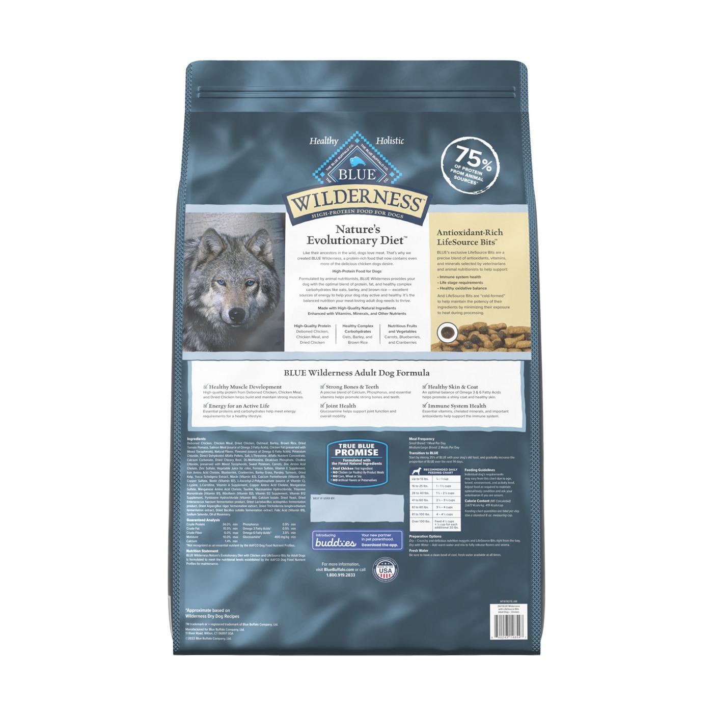 Blue Buffalo Wilderness Chicken & LifeSource Bits Dry Dog Food; image 2 of 2