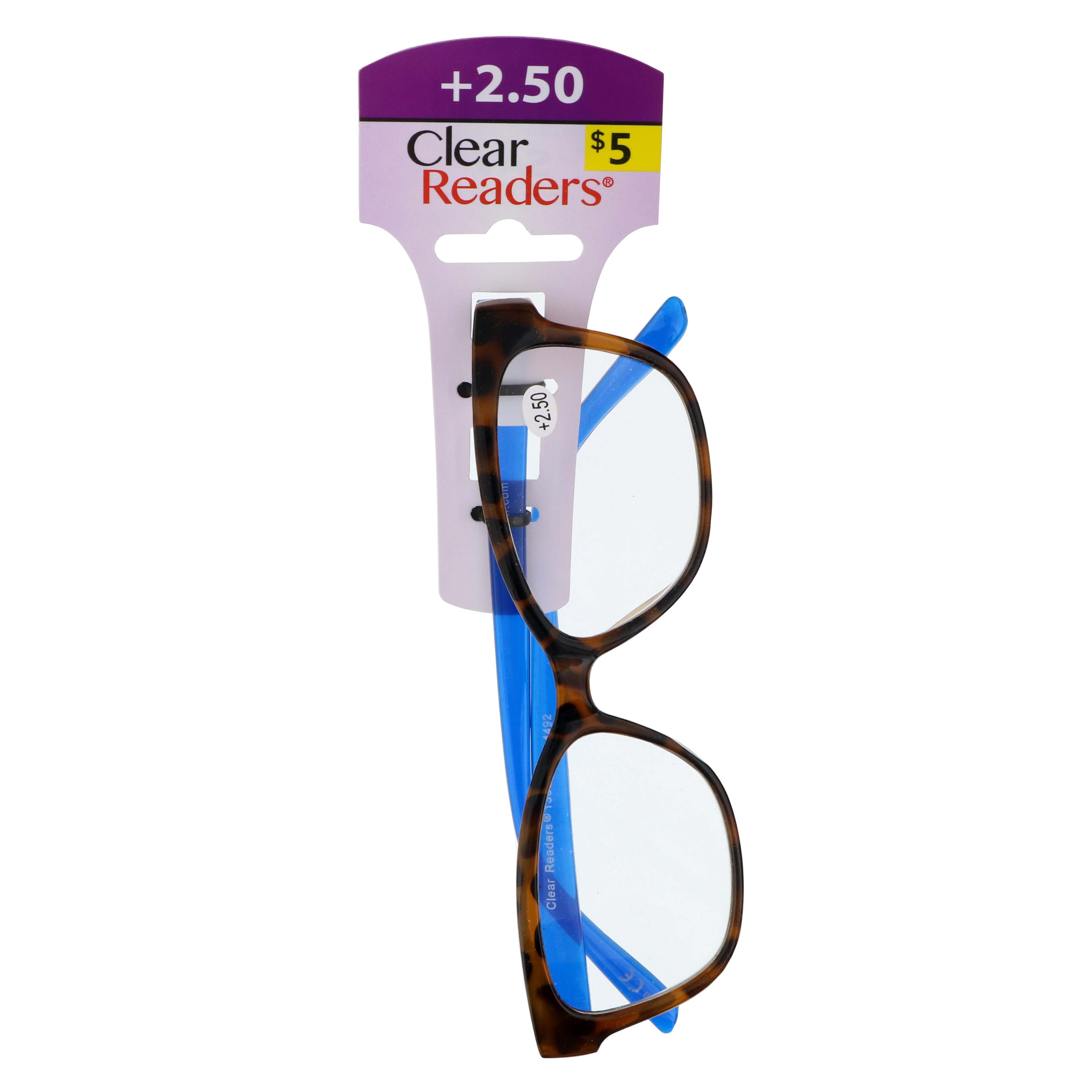 Select A Vision Clear Readers Glasses +2.50 Assorted Colors Shop