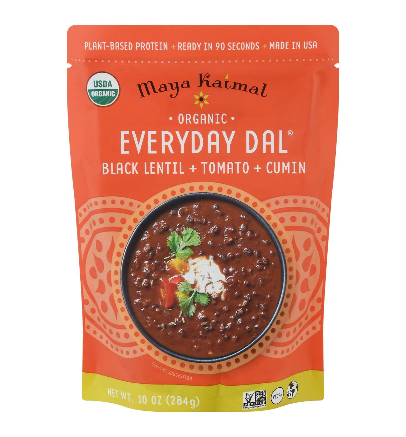 Maya Kaimal Organic Everyday Dal Black Lentils, Tomato & Cumin Shop