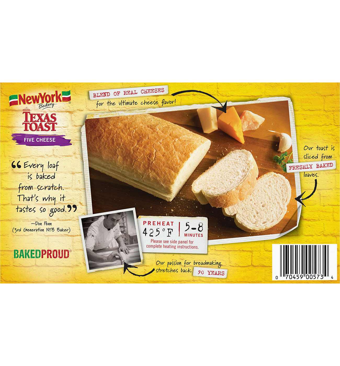 New York Bakery Five Cheese Texas Toast; image 2 of 4