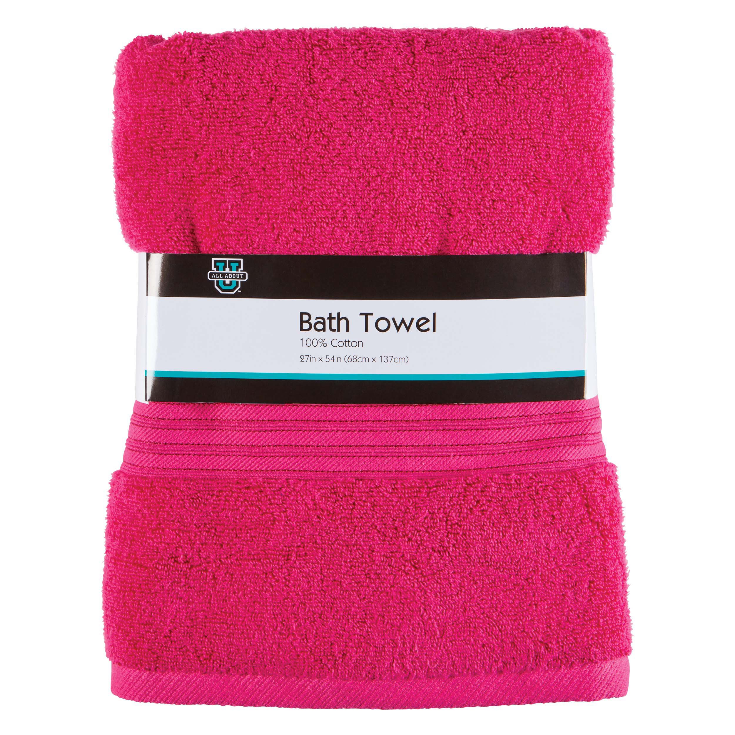 All About U Bath Towel Magenta Shop Towels & Washcloths at HEB