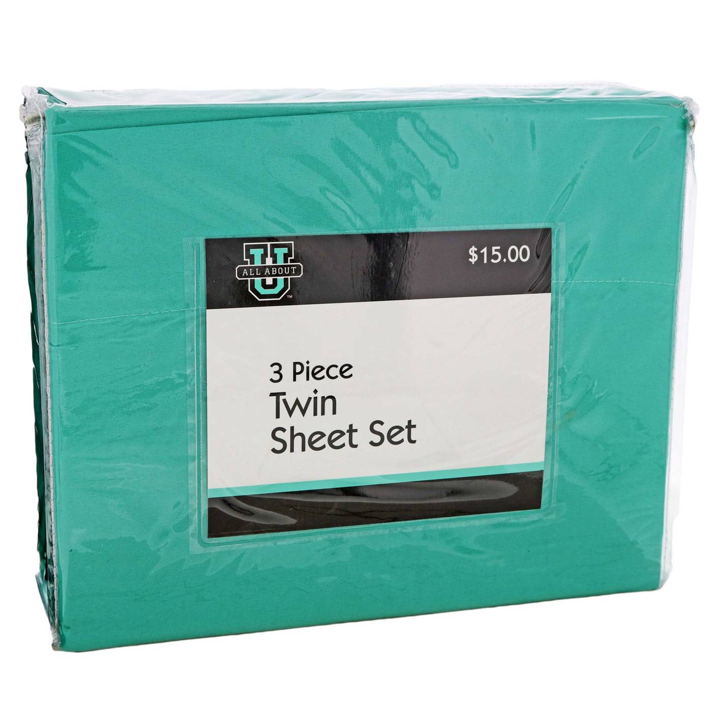 All About U Mint 3 Piece Twin Sheet Set; image 1 of 2