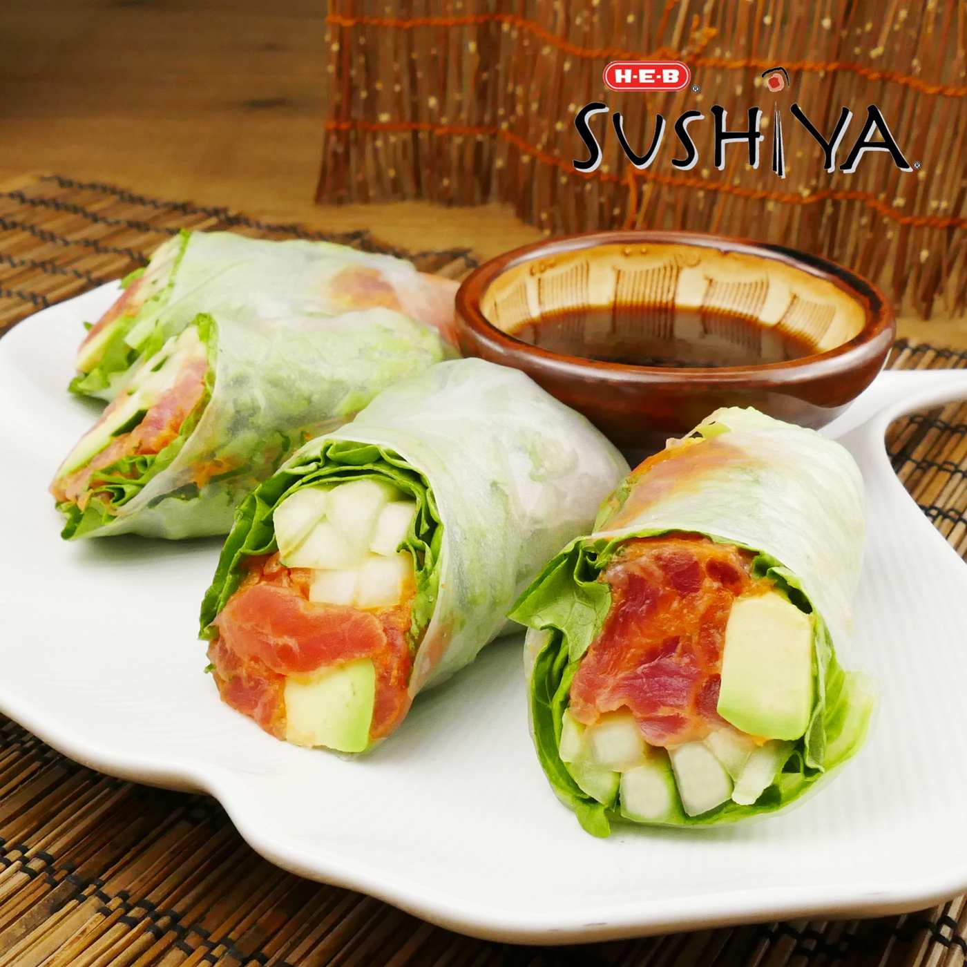 H-E-B Sushiya Spring Roll - Spicy Tuna; image 3 of 3