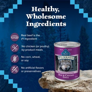 Blue Buffalo Wilderness Wet Dog Food & GF - Beef & Chicken