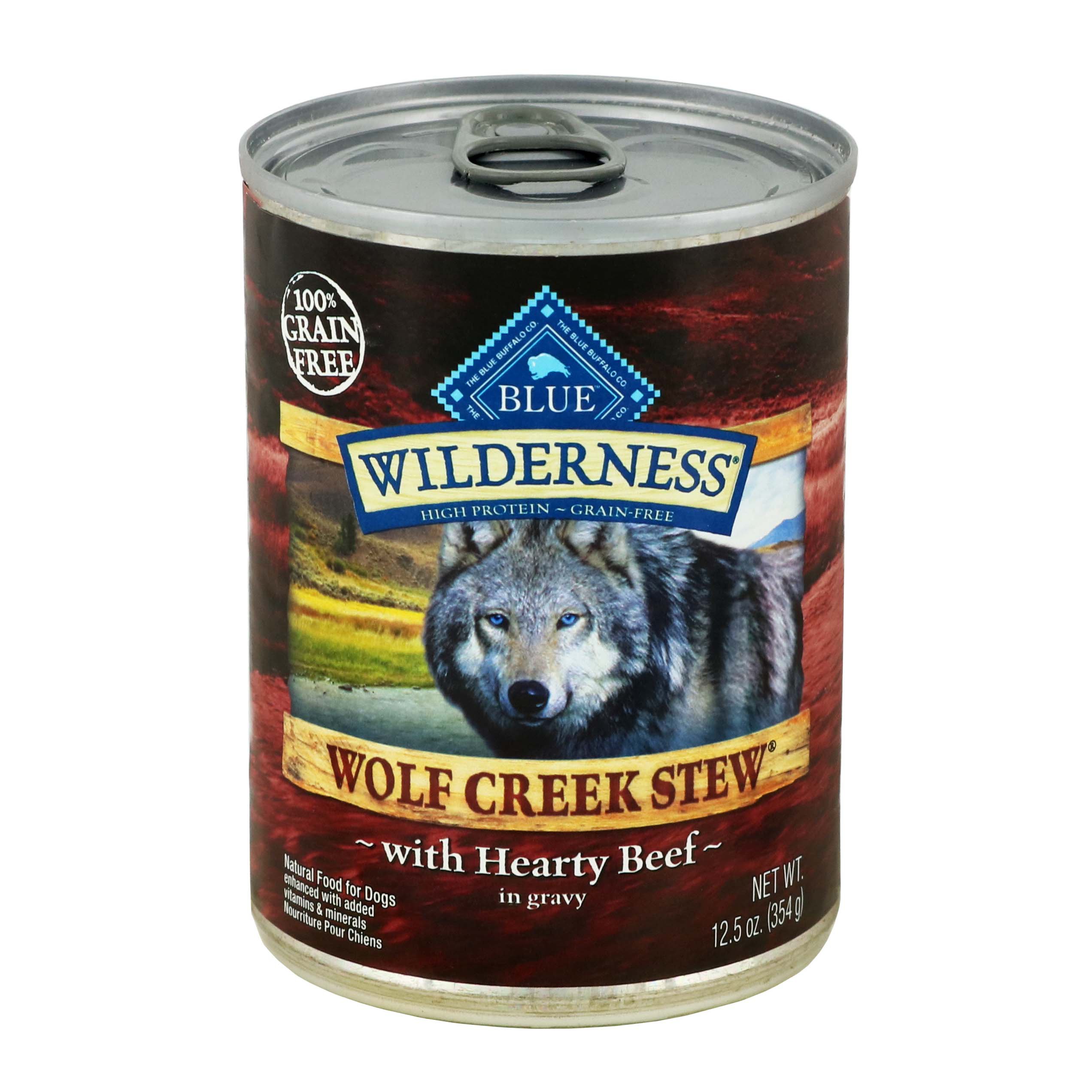 Blue Buffalo Wilderness Dog Wolf Creek Stew with Hearty Beef Wet Dog