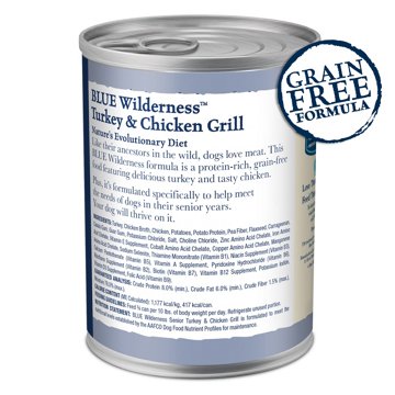 Blue Buffalo Wilderness Senior Wet Dog Food - Turkey & Chicken