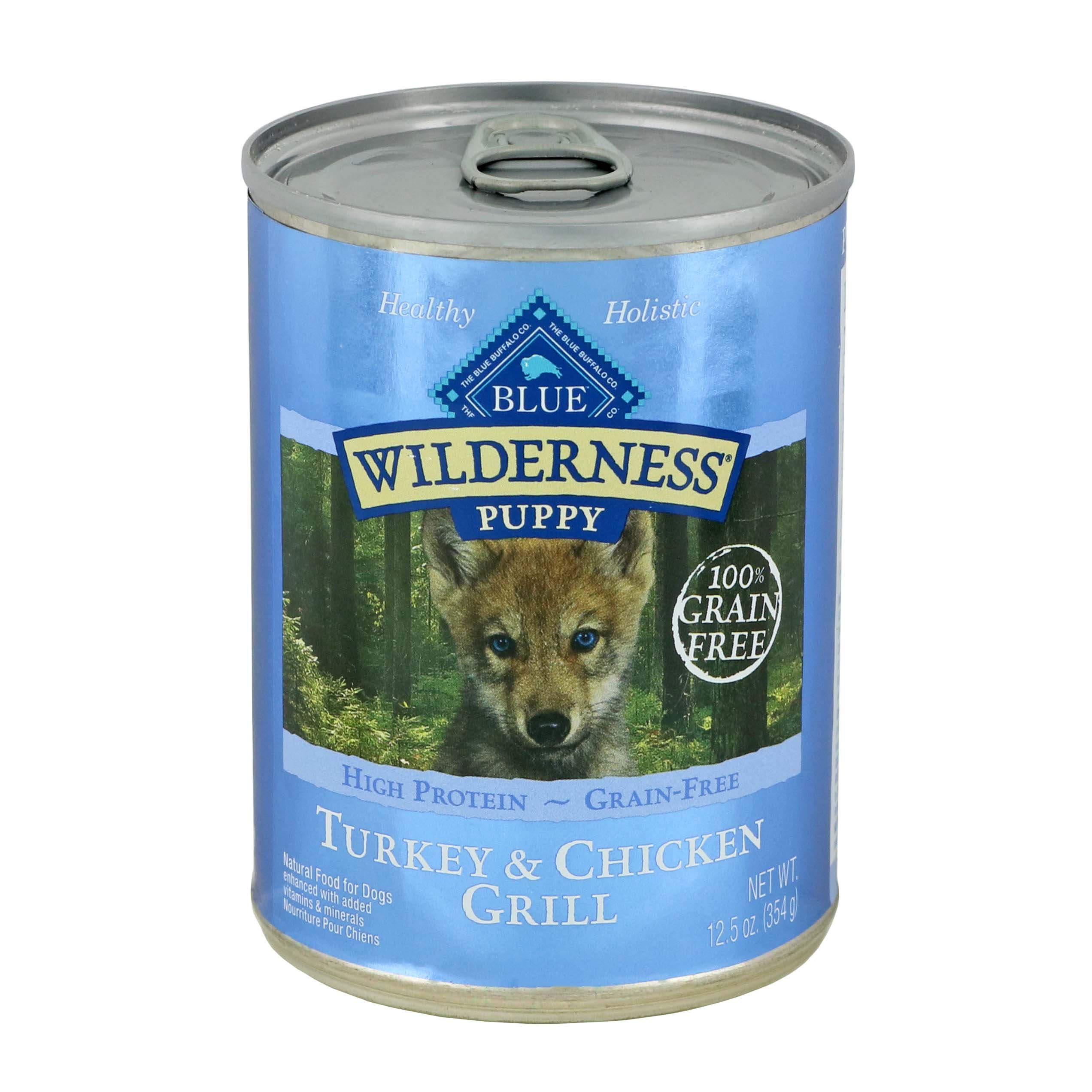 blue canned puppy food