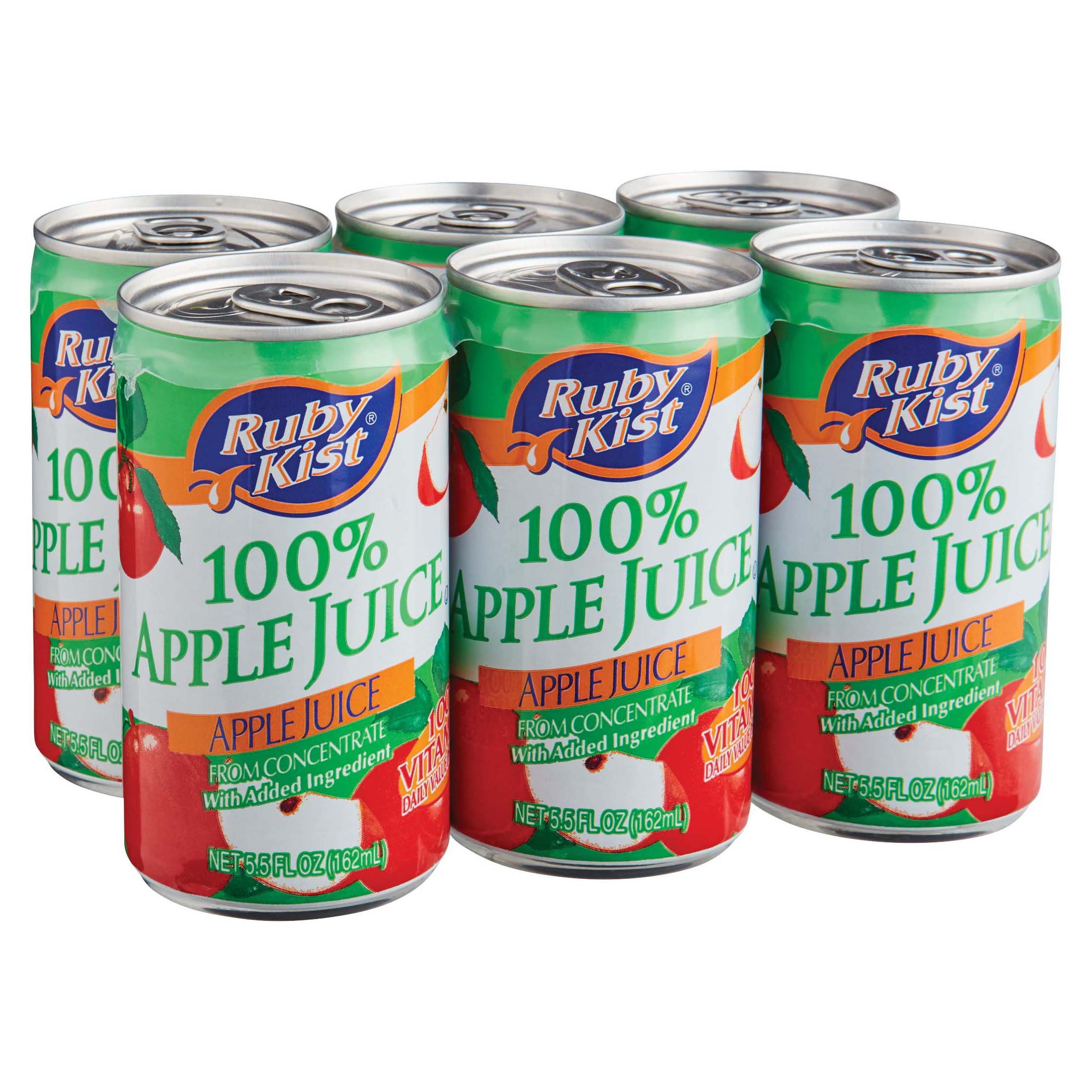 Ruby Kist 100 Apple Juice 5.5 oz Cans Shop Juice at HEB