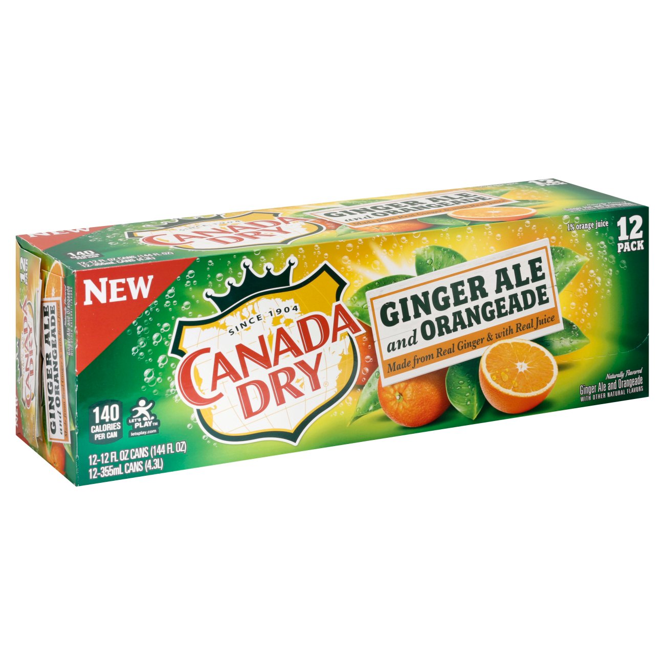 Canada Dry Orangeade 12 oz Cans Shop Soda at HEB