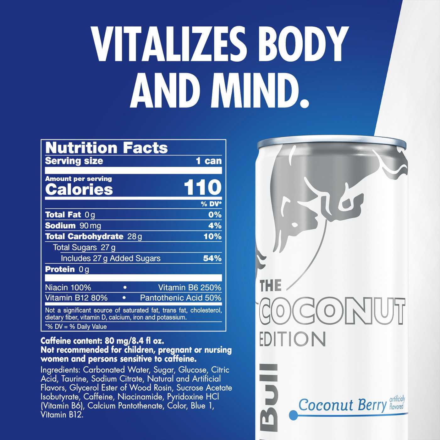 Red Bull Coconut Edition Coconut Berry Energy Drink 4 pk Cans; image 8 of 10