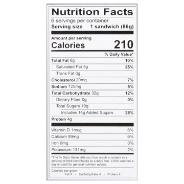 FatBoy Premium Vanilla Ice Cream Sandwiches, 6 ct