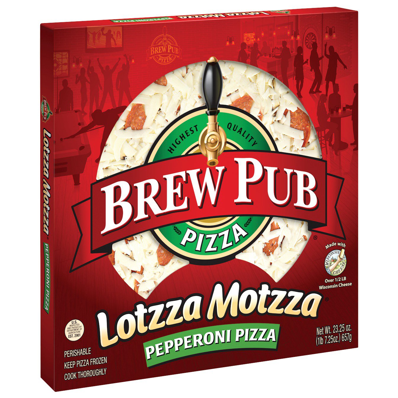 Brew Pub Pizza Lotzza Motzza Pepperoni Pizza - Shop Pizza at H-E-B