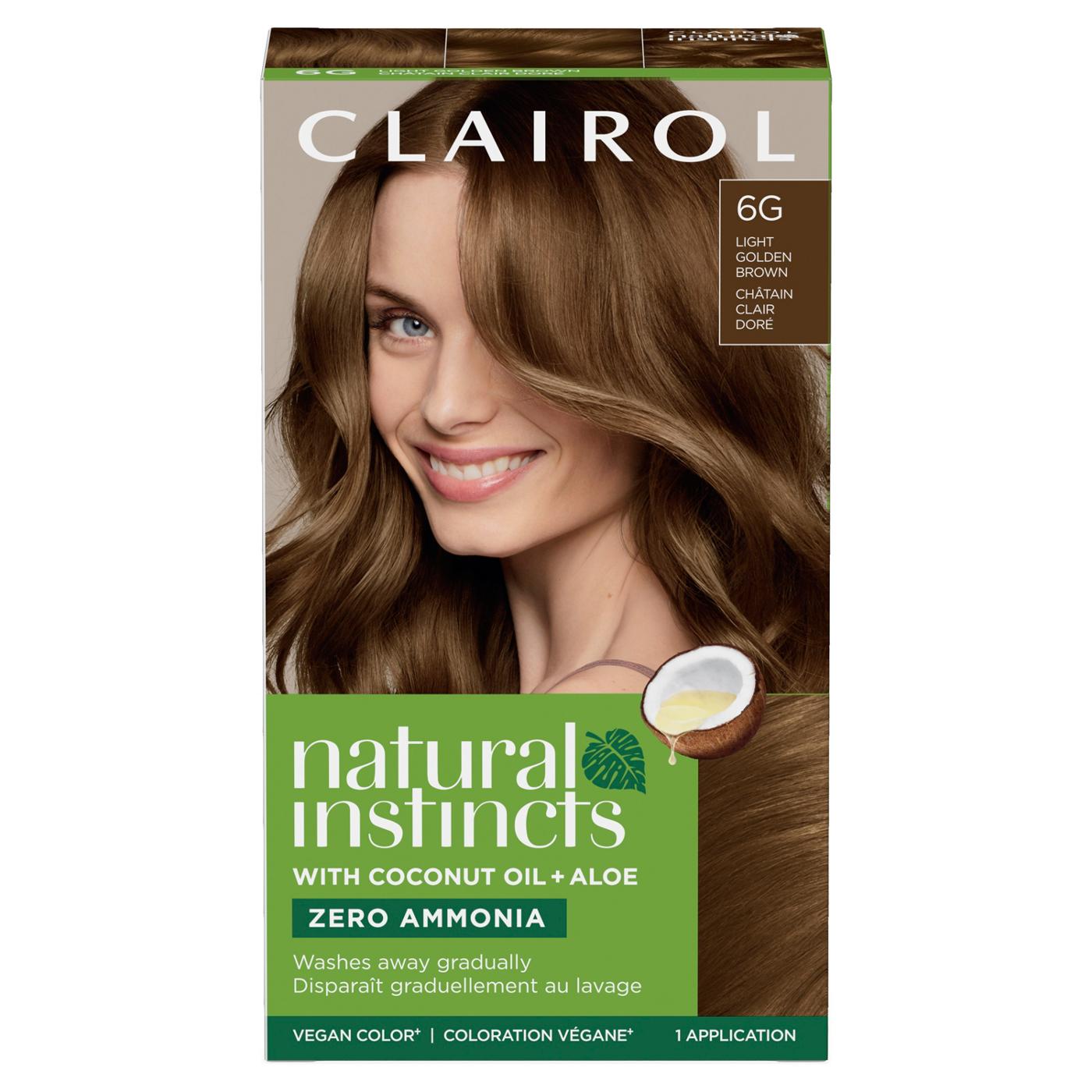 Clairol Natural Insticts Vegan Demi-Permanent Hair Color - 6G Light Golden Brown; image 2 of 11