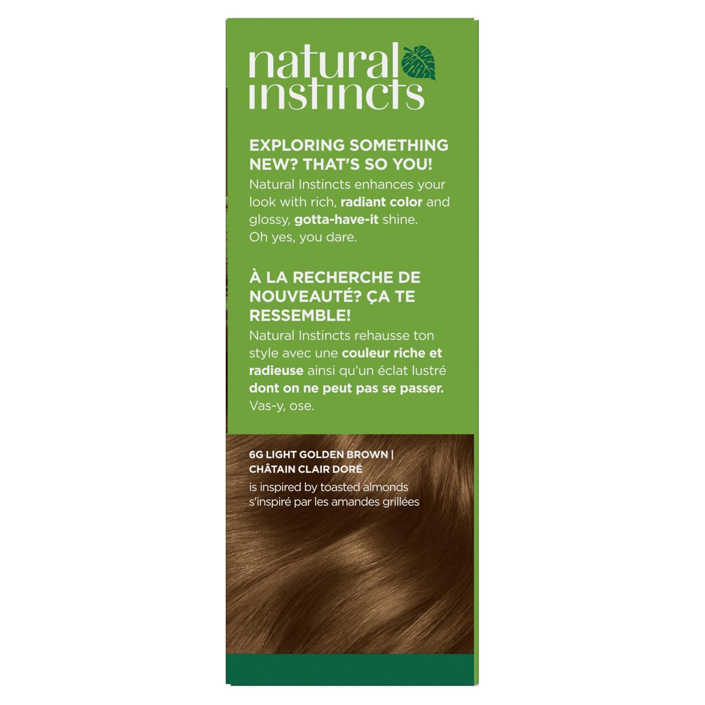 Clairol Natural Insticts Vegan Demi-Permanent Hair Color - 6G Light Golden Brown; image 4 of 11