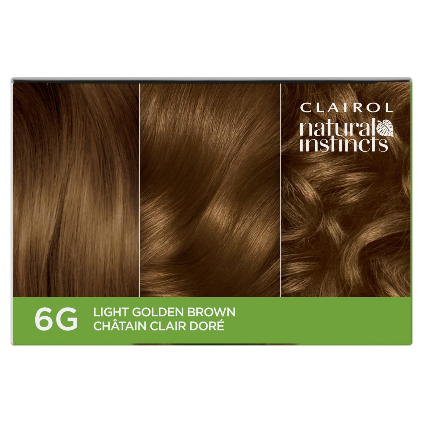 Clairol Natural Insticts Vegan Demi-Permanent Hair Color - 6G Light Golden Brown; image 6 of 11