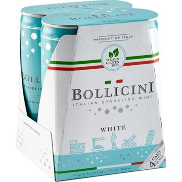 Bollicini Sparkling White Wine 4 pk Cans, 250 mL
