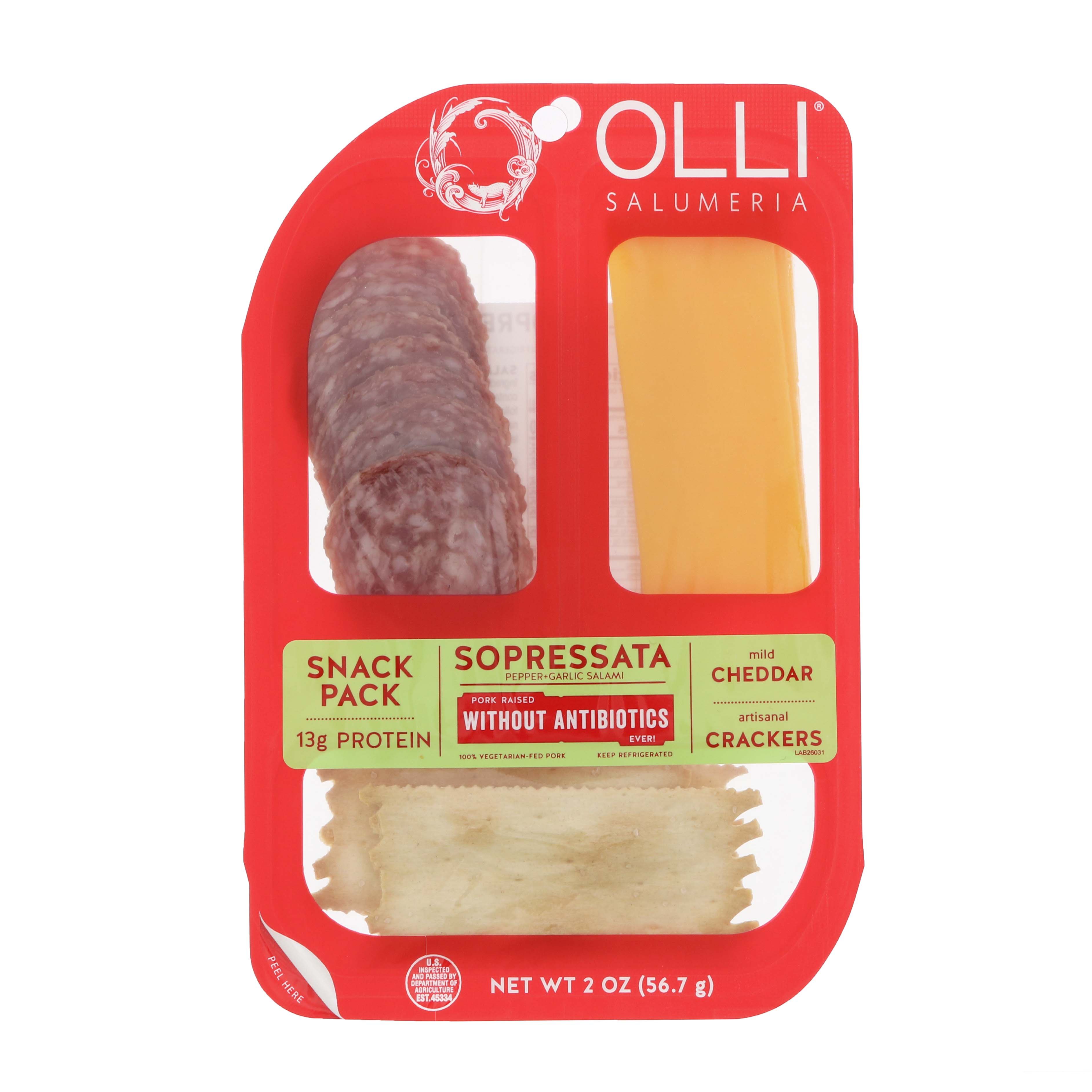Olli Salumeria Sopressata Cheddar Cracker Snack Pack Shop Meat at HEB