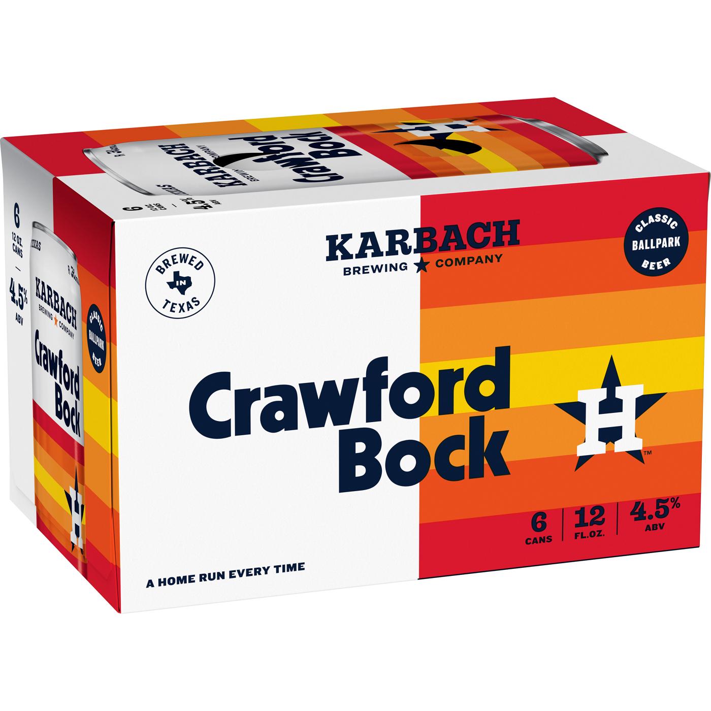 Karbach Crawford Bock Beer 12 oz Cans; image 1 of 2