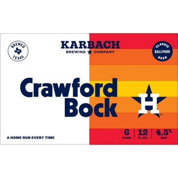 Karbach Crawford Bock Craft Beer 6 pk Cans, 12 oz