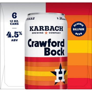 Karbach Crawford Bock Craft Beer 6 pk Cans, 12 oz