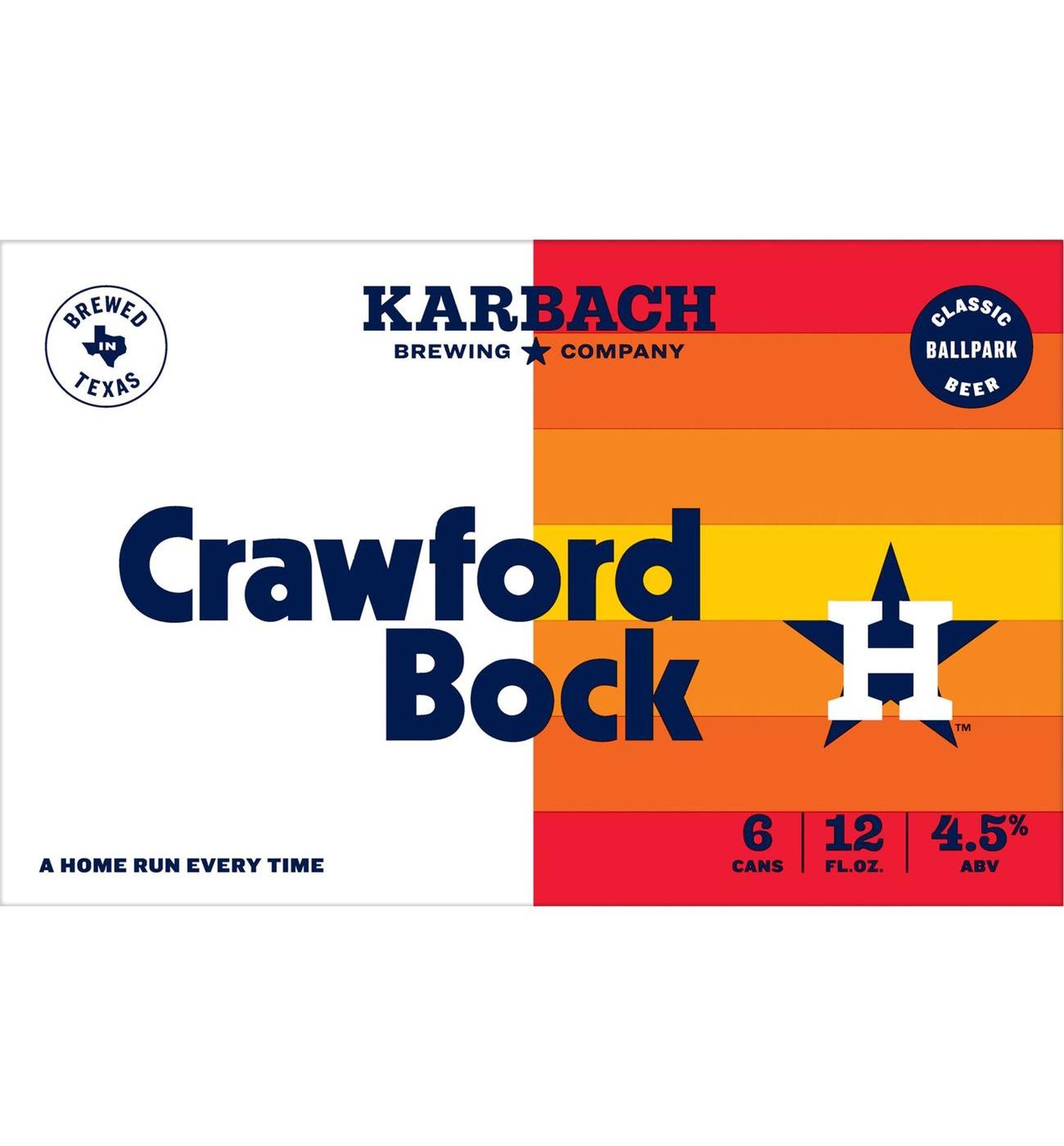 Karbach Crawford Bock Craft Beer 6 pk Cans; image 6 of 9