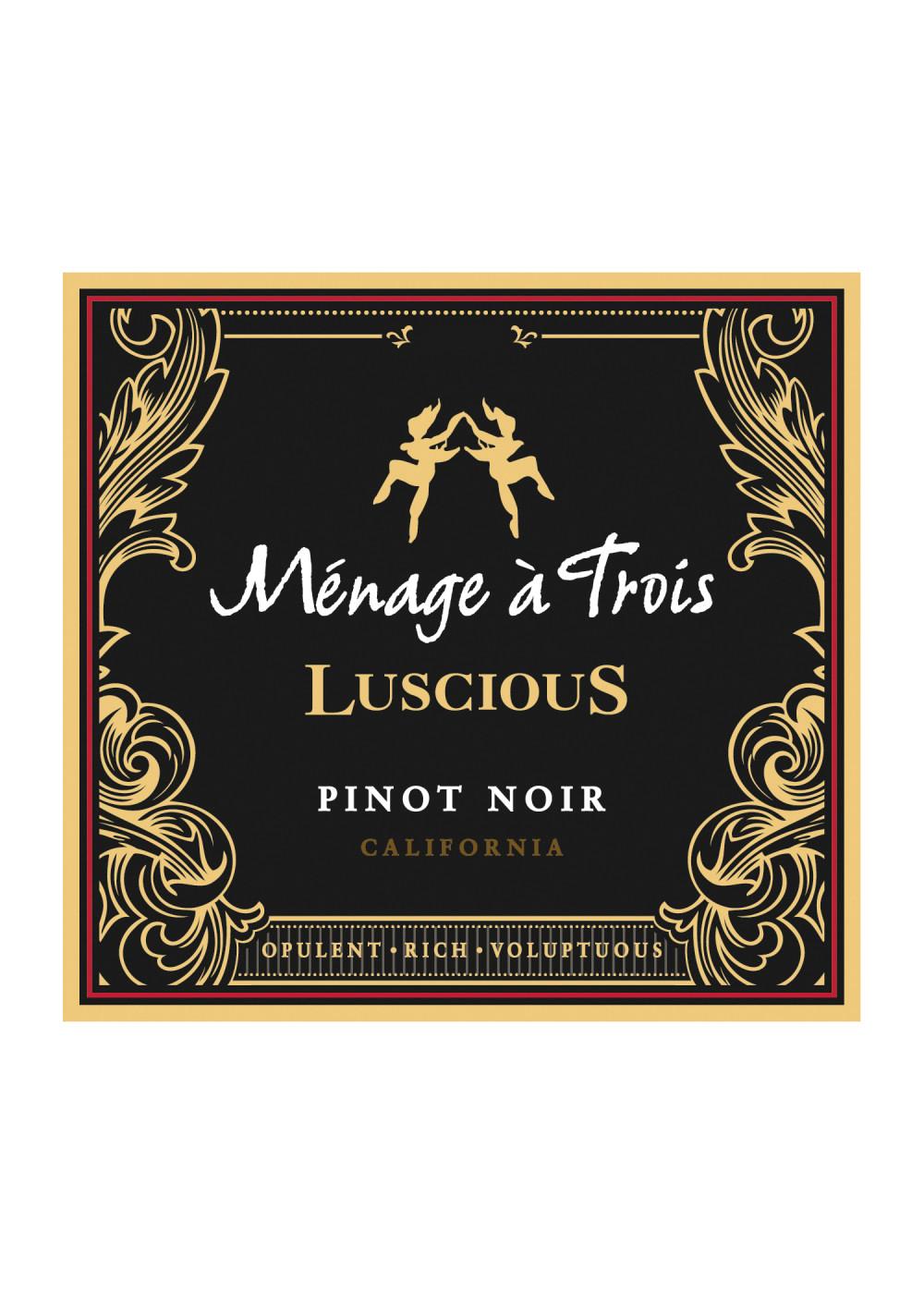 Ménage à Trois Luscious Pinot Noir Red Wine; image 2 of 5