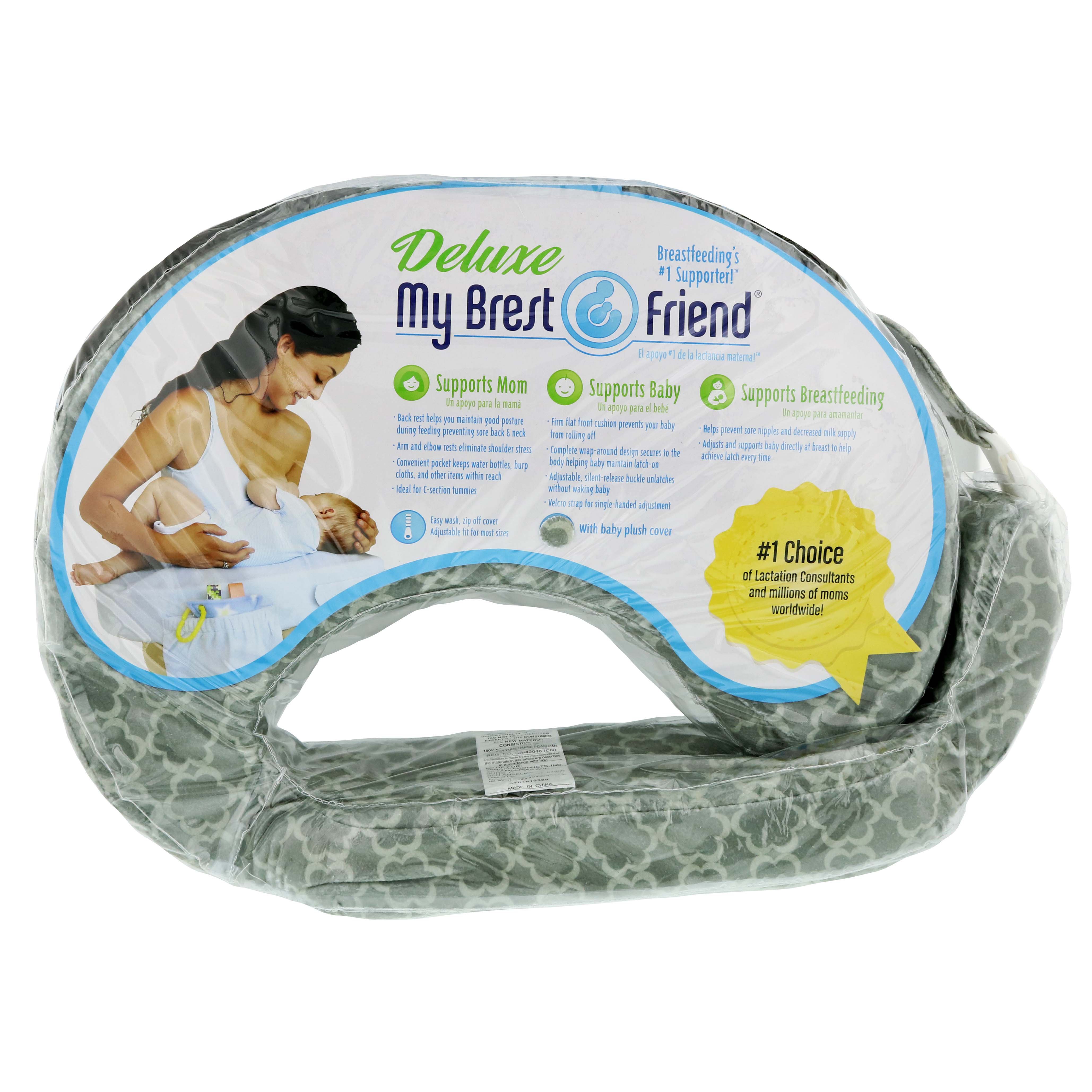 My Brest Friend Deluxe Breast Feeding Pillow Flower Key Gray Shop