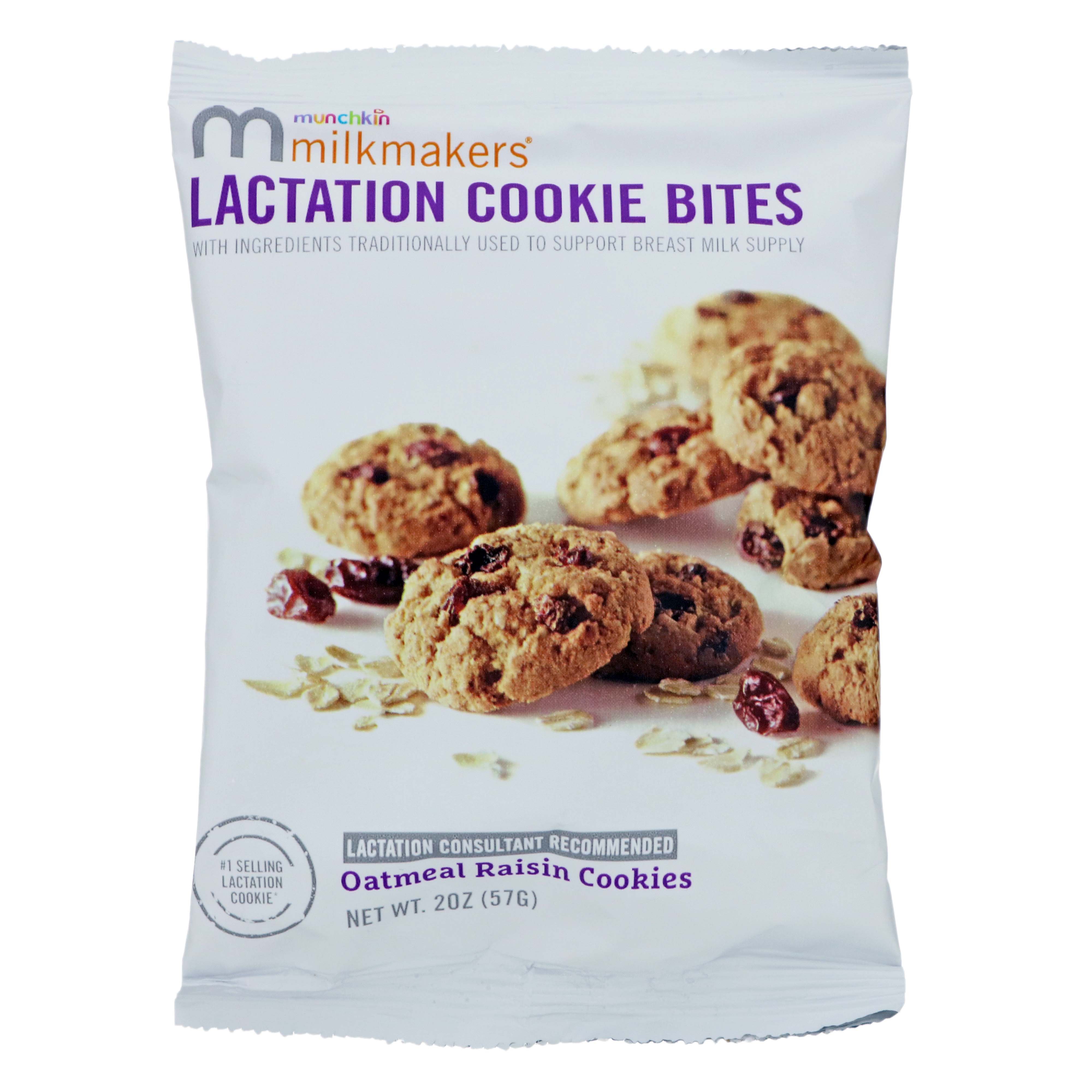 Munchkin Milkmakers Lactation Cookie Bites Oatmeal Raisin Shop Breast