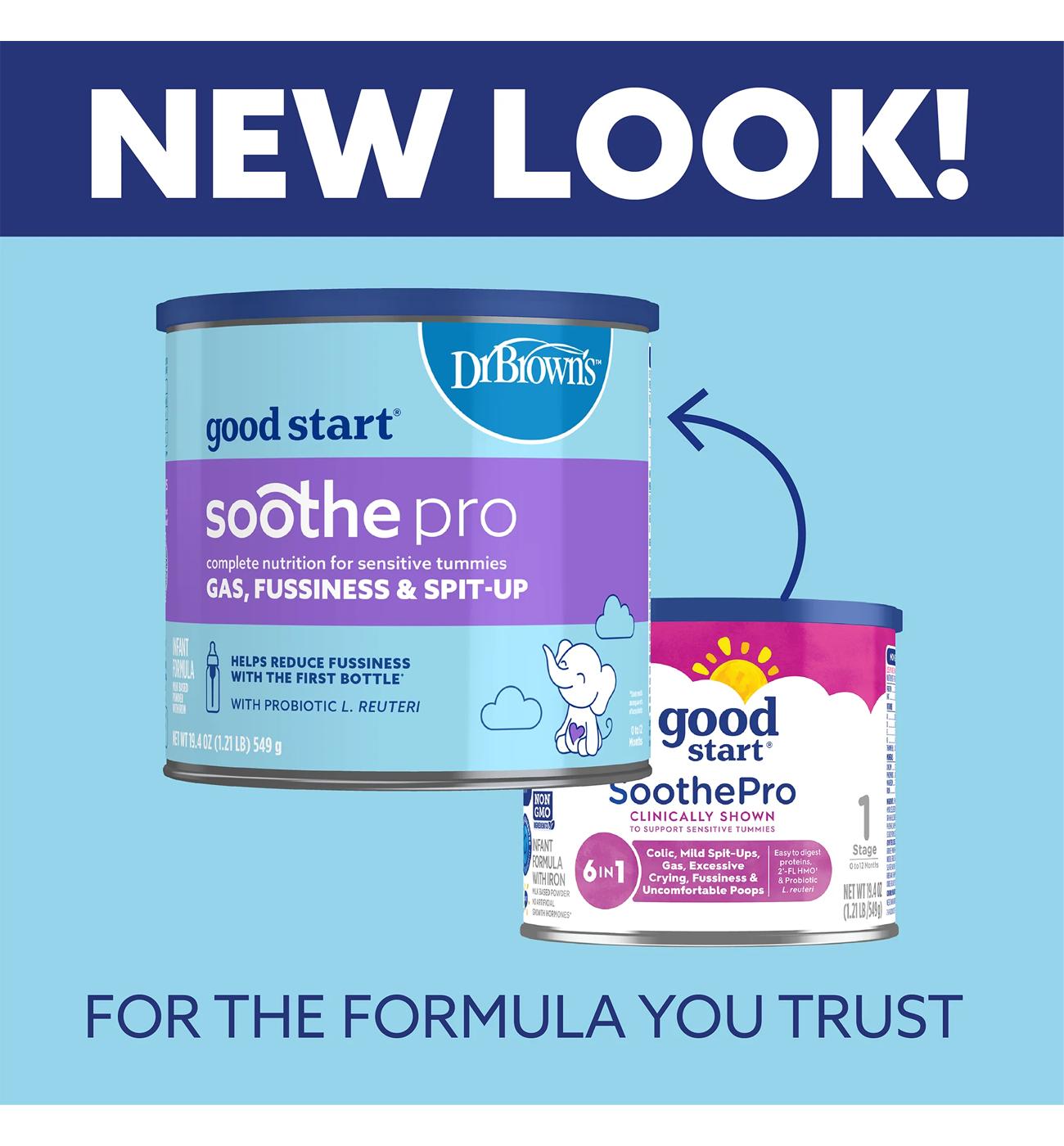 Dr Brown's Good Start Soothe Pro Comforting Probiotics Powder Infant Formula; image 3 of 5