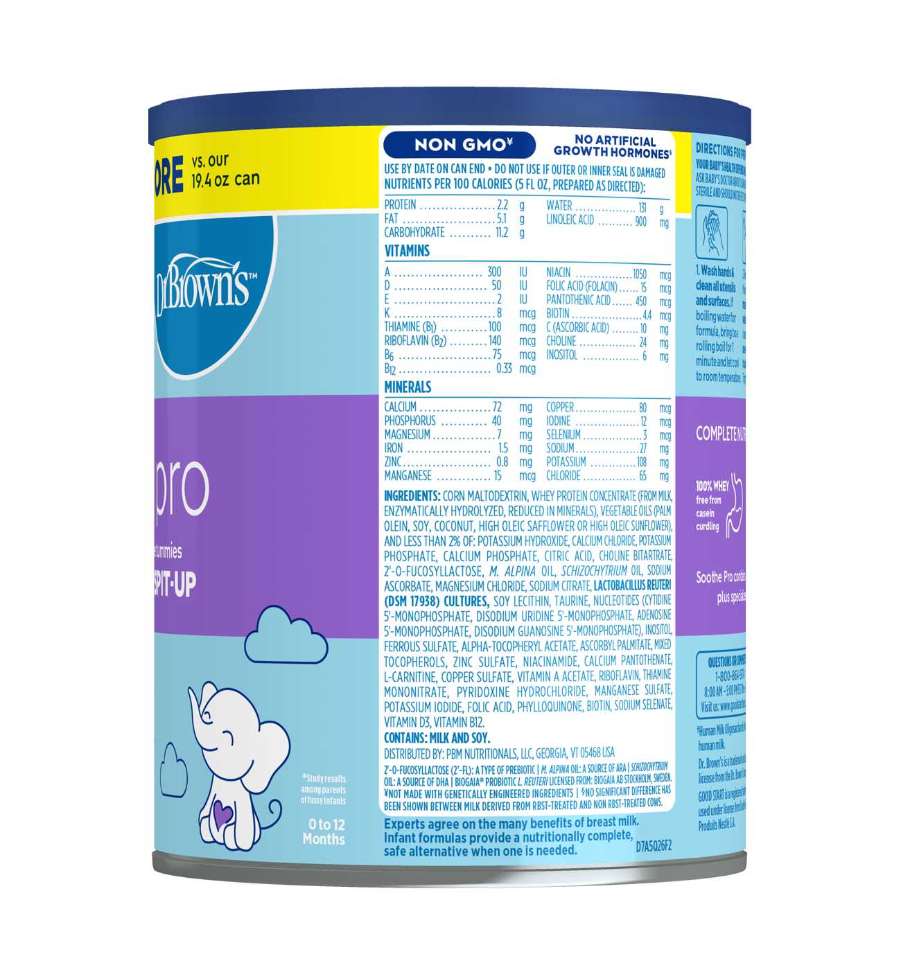 Dr Brown's Good Start Soothe Pro Comforting Probiotics Powder Infant Formula; image 4 of 5