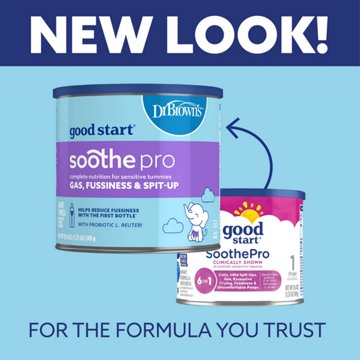Dr. Brown's Good Start Soothe Pro Comforting Probiotics Powder Infant Formula, 30.6 oz