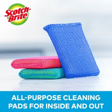 Scotch-Brite Dobie Colors All-Purpose Cleaning Pads, 3 pk