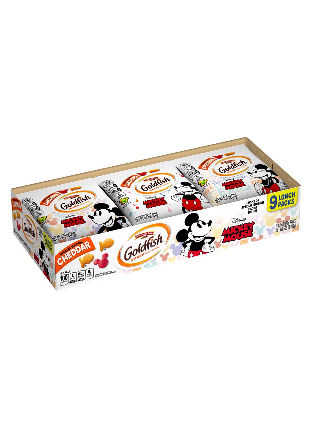 Pepperidge Farm Goldfish Mickey Mouse Cheddar Baked Snack Crackers - Shop  Crackers & Breadsticks at H-E-B