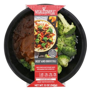 Meal Simple by H-E-B Beef & Broccoli Bowl, 12 oz