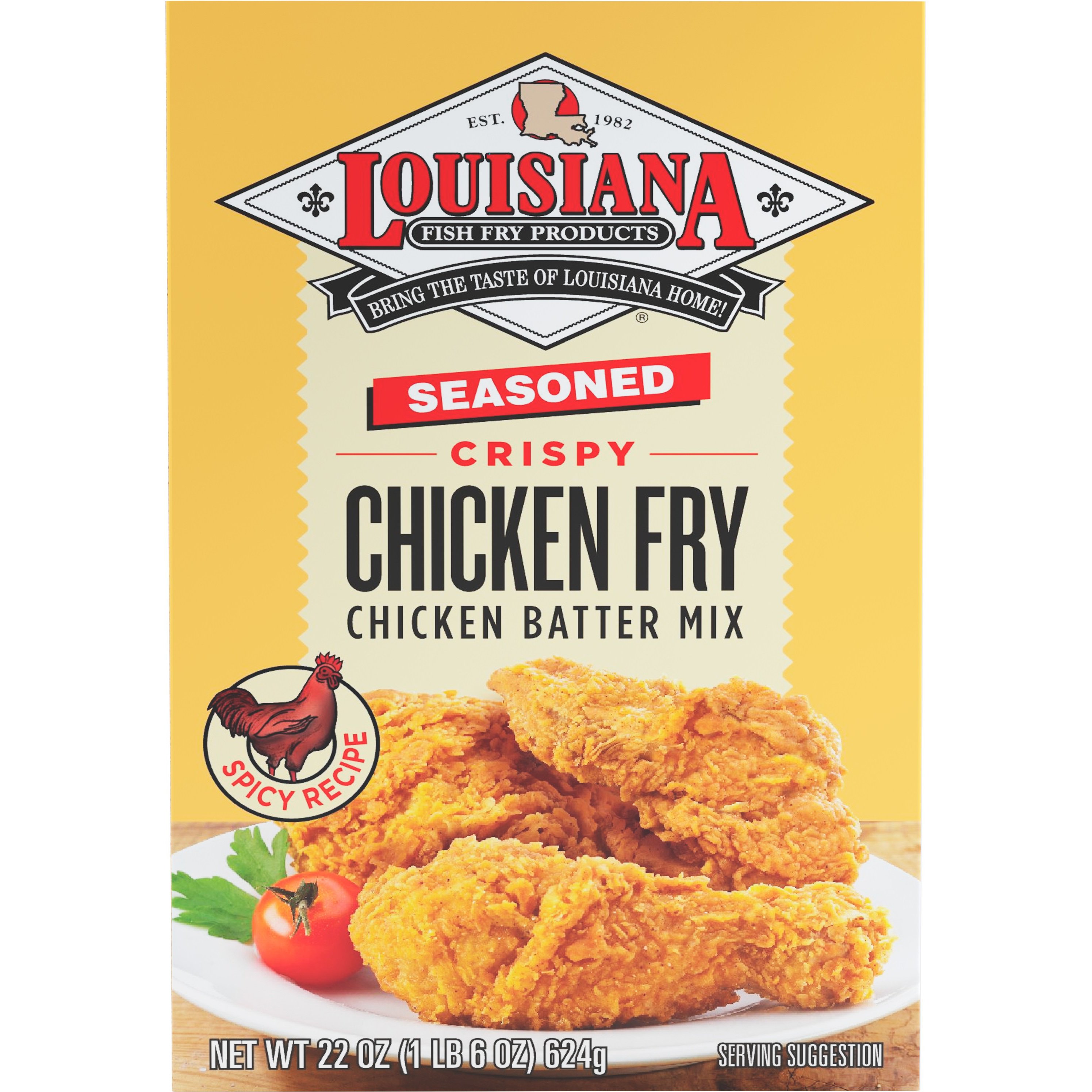 At Home Spicy Chicken Wings Seasoned Coating Mix - Louisiana Fish Fry