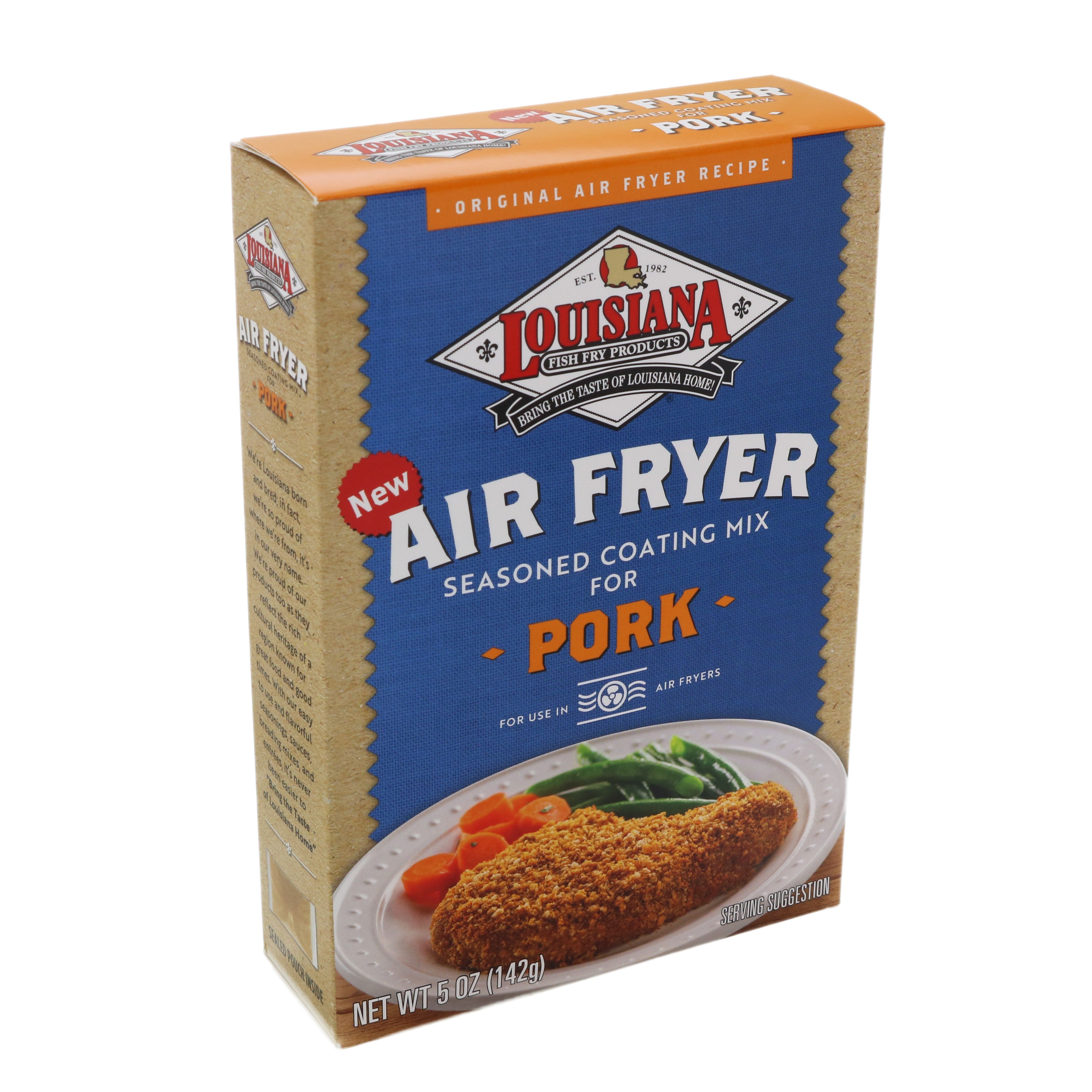 Louisiana Fish Fry Products Air Fryer Seasoned Coating Mix for Pork