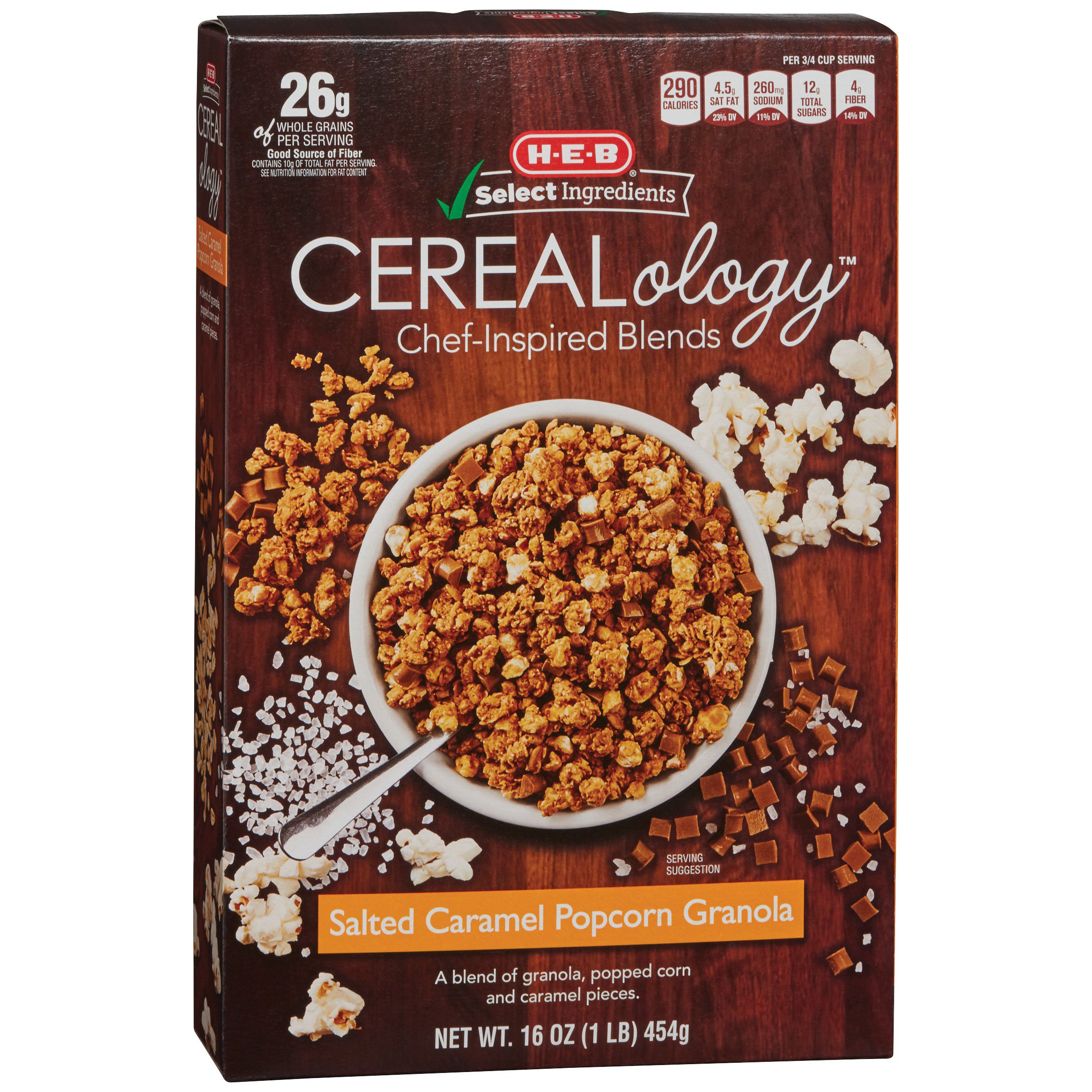 H-E-B Select Ingredients Cerealology Caramel Popcorn Granola - Shop ...