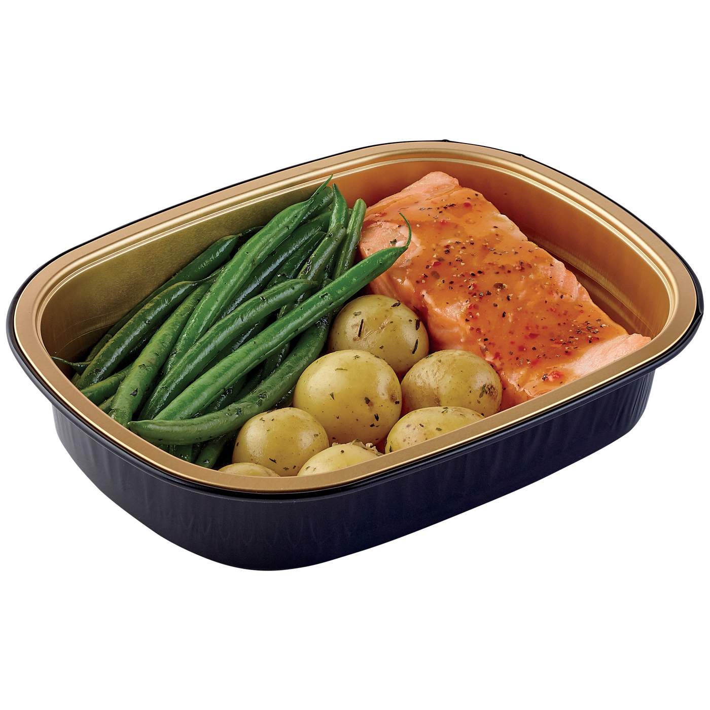 Meal Simple by H-E-B Honey Garlic Salmon, Green Beans & Potatoes; image 4 of 5