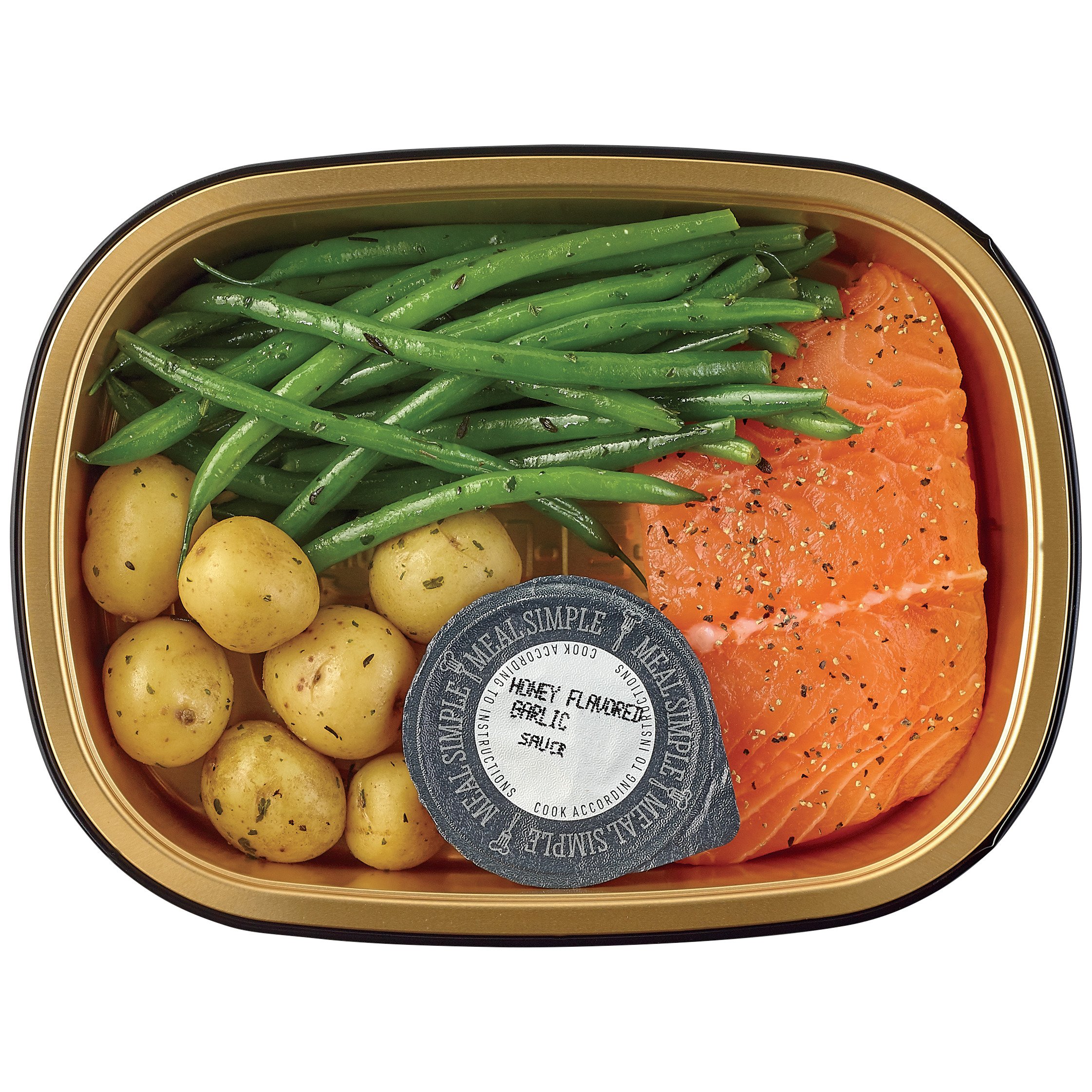 Meal Simple By H-E-B Honey Garlic Salmon, Green Beans & Potatoes - Shop ...