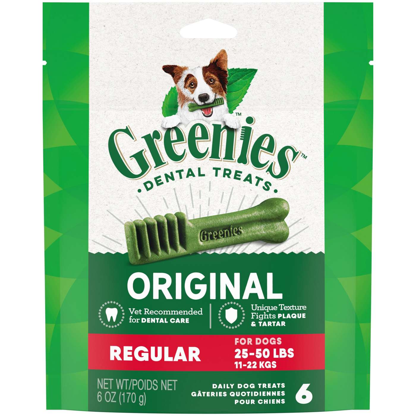 GREENIES Original Regular Natural Dental Care Dog Treats; image 1 of 5