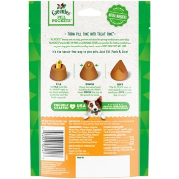 GREENIES PILL POCKETS for Dogs Capsule Size - Chicken Flavor, 30 ct