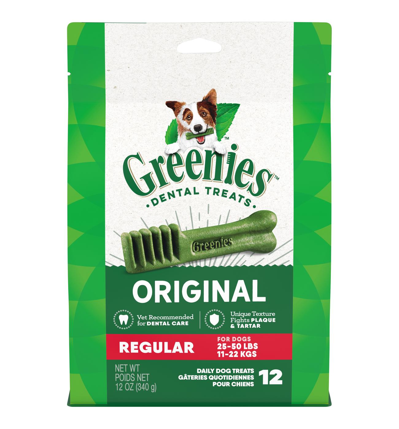 GREENIES Original Regular Natural Dental Care Dog Treats; image 1 of 5