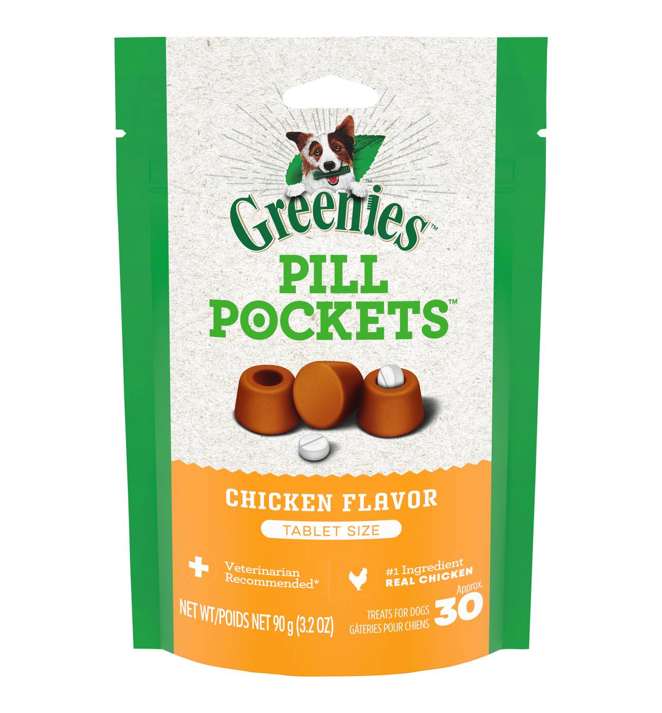 GREENIES PILL POCKETS for Dogs Tablet Size - Chicken Flavor; image 1 of 4