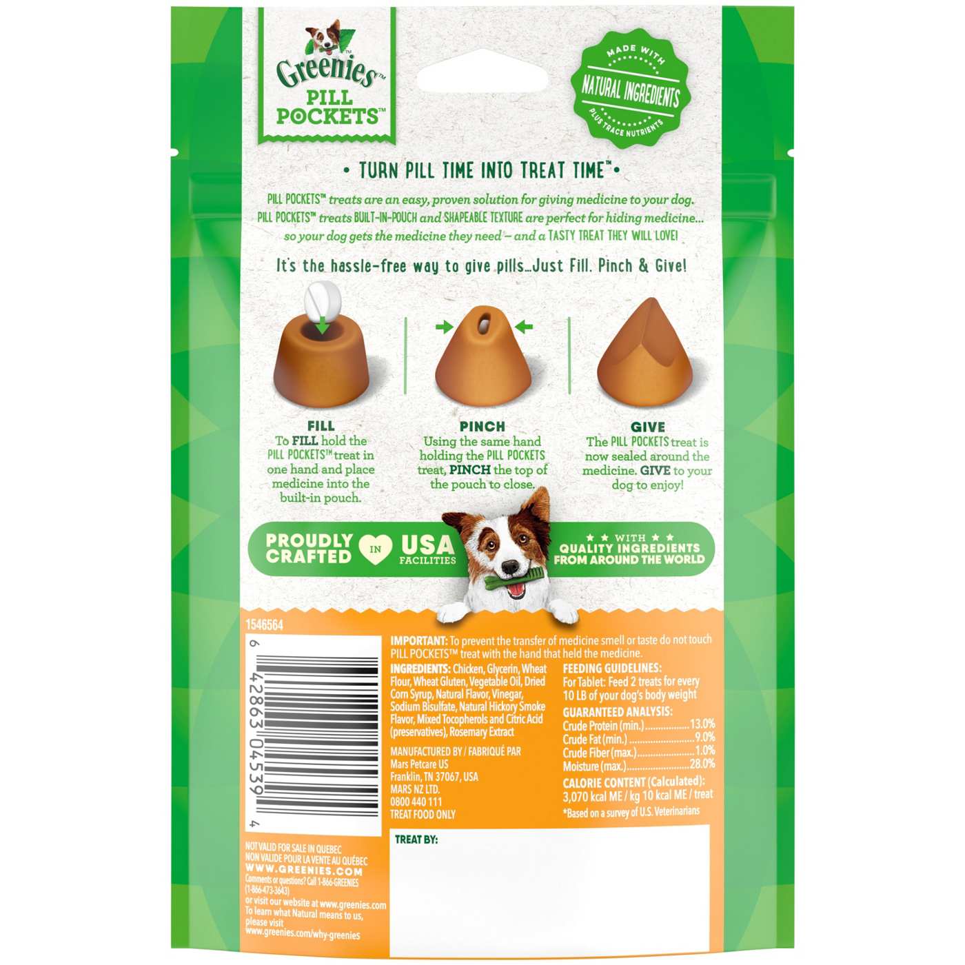 GREENIES PILL POCKETS for Dogs Tablet Size - Chicken Flavor; image 4 of 5