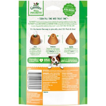 GREENIES PILL POCKETS for Dogs Tablet Size - Chicken Flavor, 30 ct