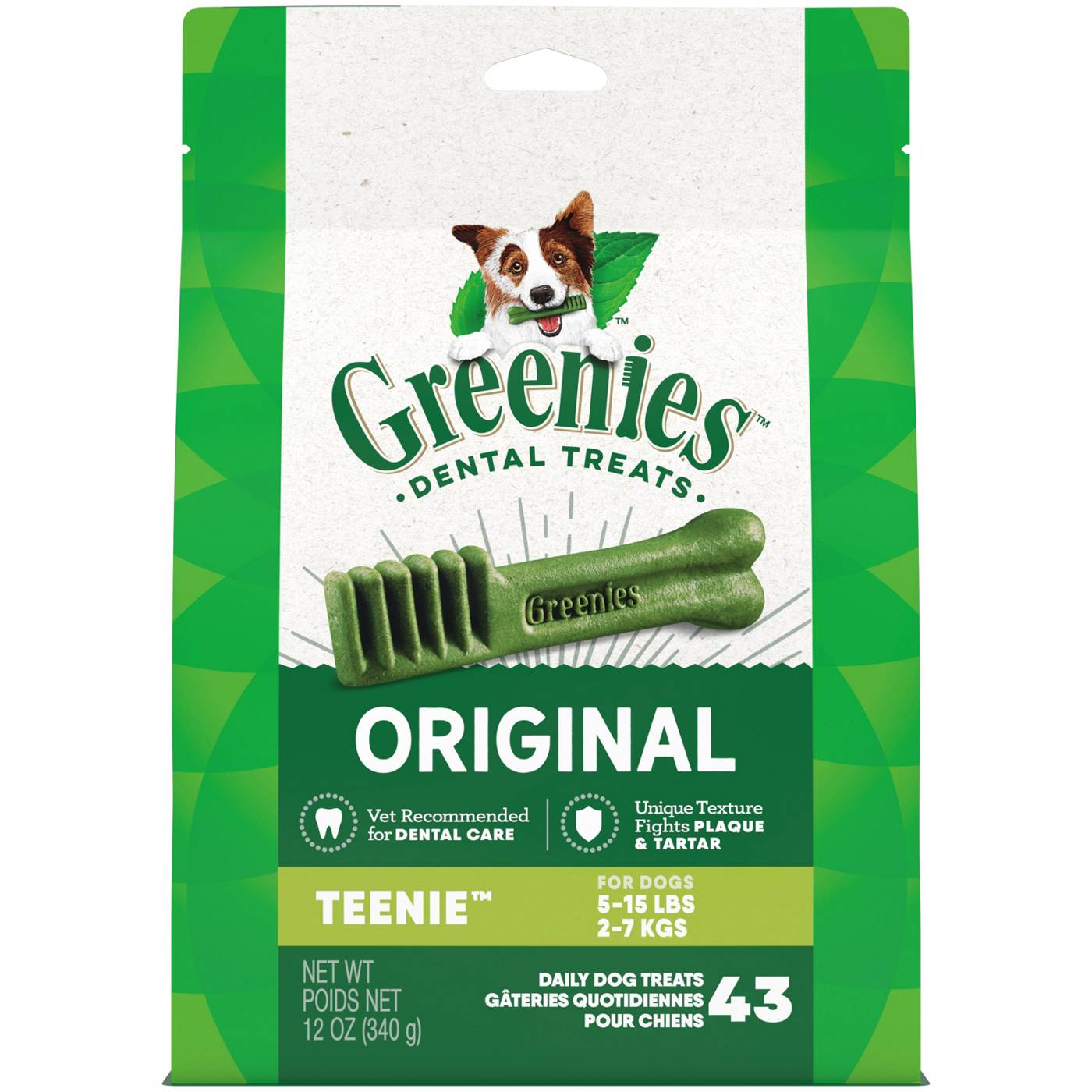 GREENIES Original TEENIE Natural Dental Care Dog Treats; image 1 of 3