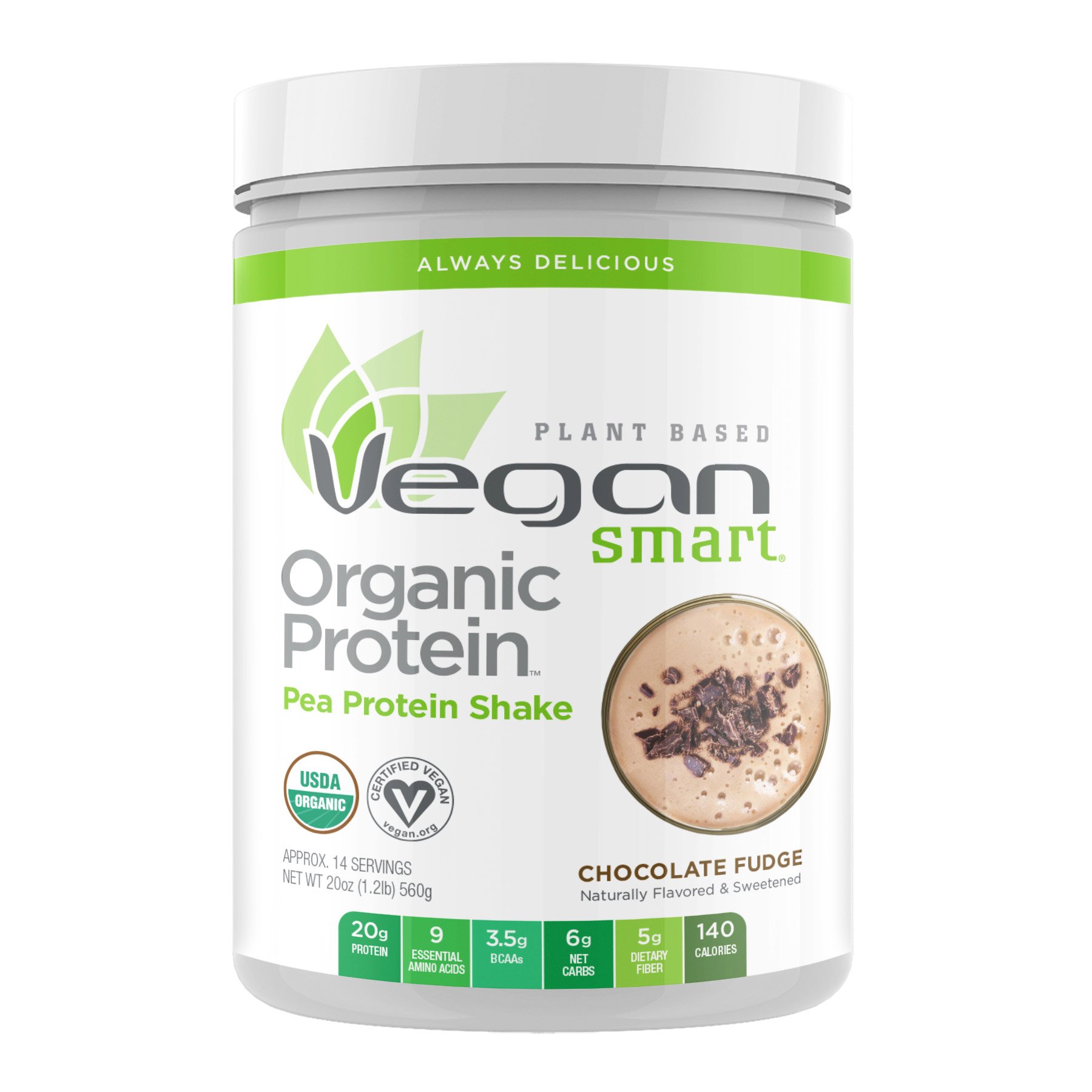 Chocolate Vegan Protein Powder - Plant Based 20g Protein | Naked Shake