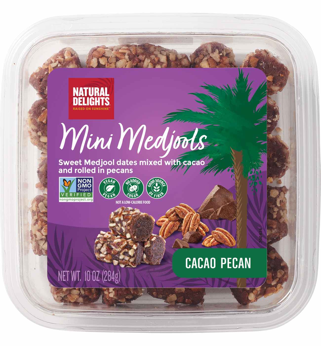 Natural Delights Mini Pecan-Rolled Cacao Medjool Dates; image 1 of 2